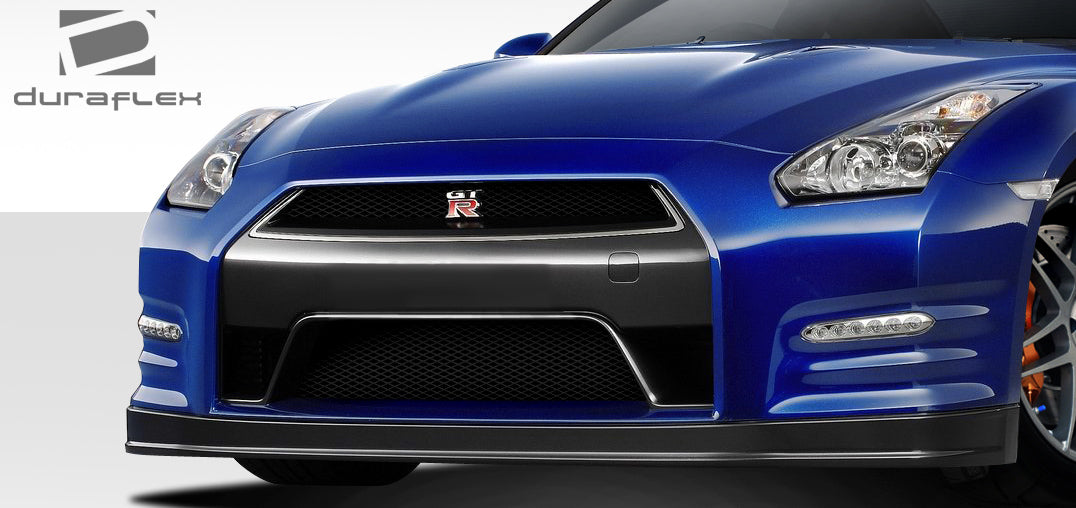 2009-2016 Nissan GT-R R35 Duraflex OEM Facelift Look Conversion Front Lip Under Air Dam Spoiler- 2 Piece