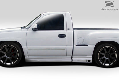 1999-2006 Chevrolet Silverado / 2000-2006 GMC Sierra Regular Cab Fleetside Stepside Duraflex BT-1 Side Skirt Rocker Panels - 4 Piece