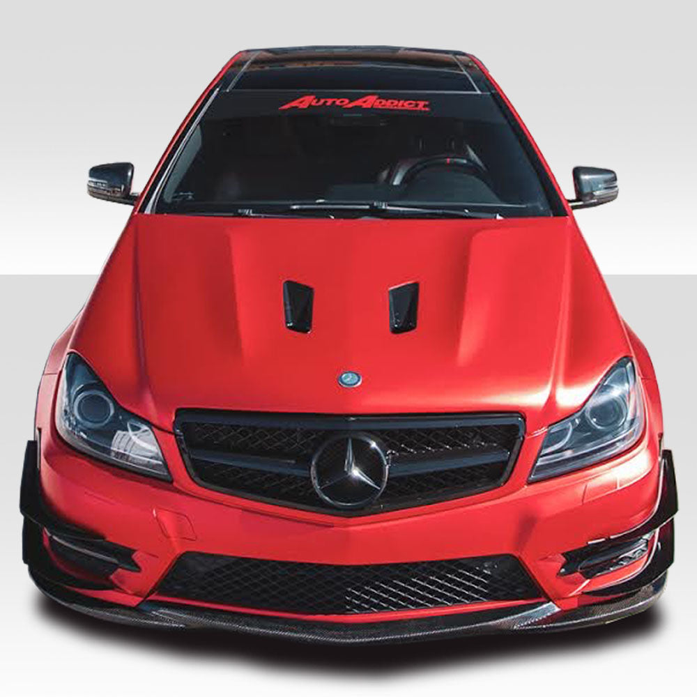 2012-2014 Mercedes C Class W204 Duraflex Black Series Look Hood - 1 Piece