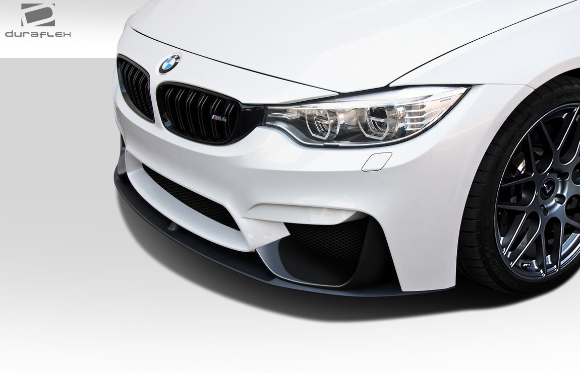 2014-2018 BMW M3 F80 2014-2020 M4 F82 F83 Duraflex M Performance Look Front Splitter - 2 Piece (S)