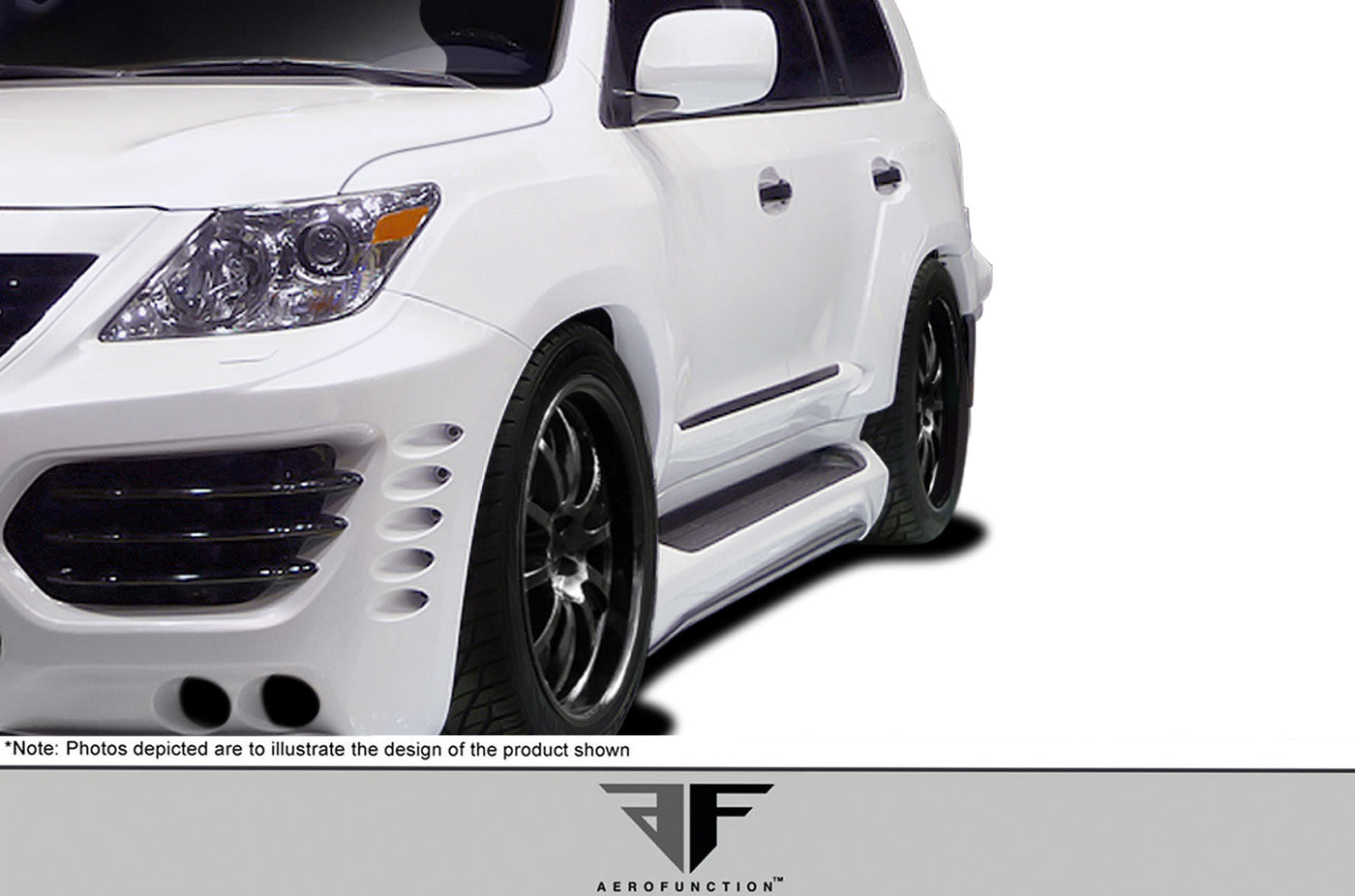 2008-2015 Lexus LX570 AF-1 Wide Body Side Skirt Rocker Panels ( GFK ) - 2 Piece (S)