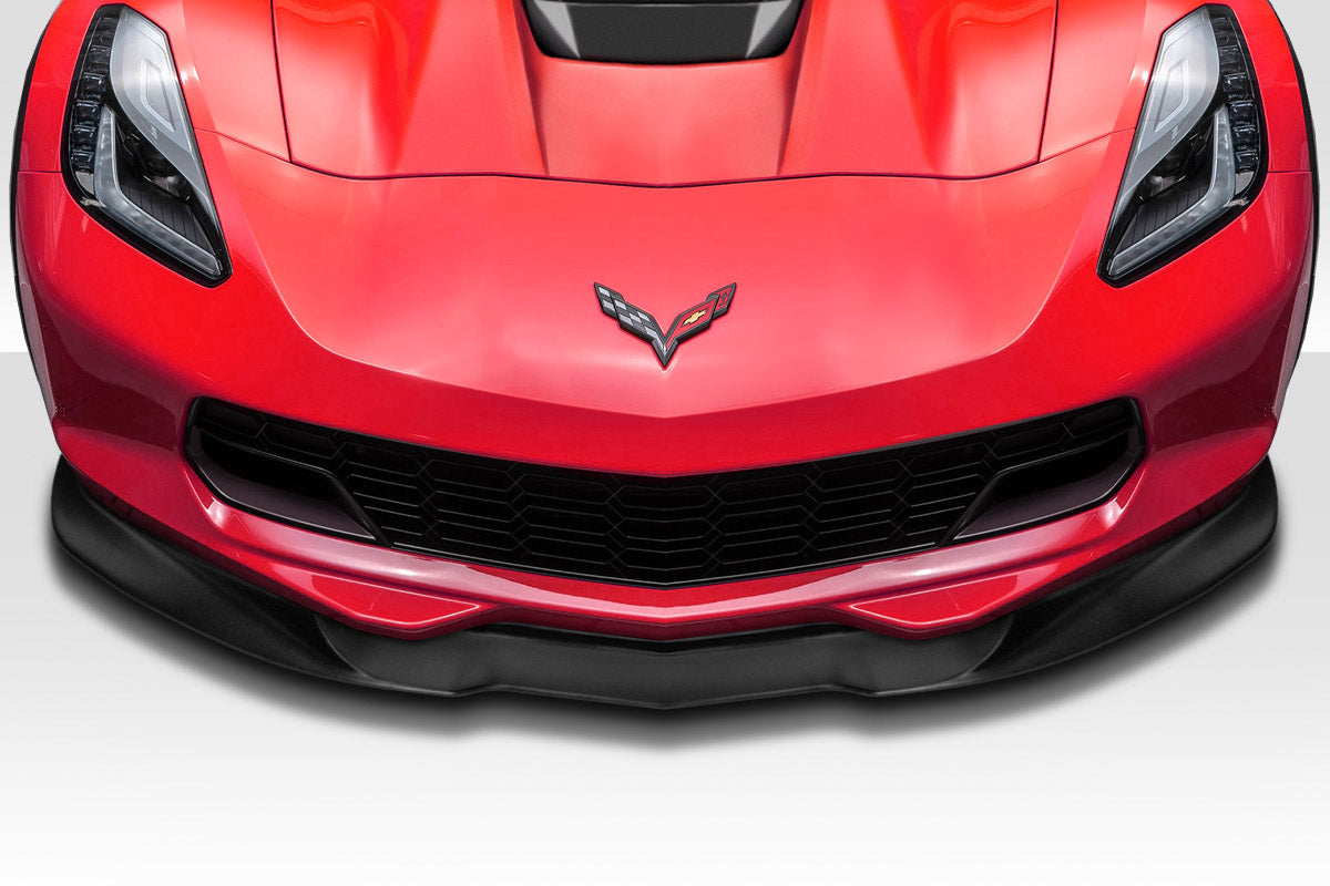 2014-2019 Chevrolet Corvette C7 Duraflex Apex Front Splitter - 3 Piece