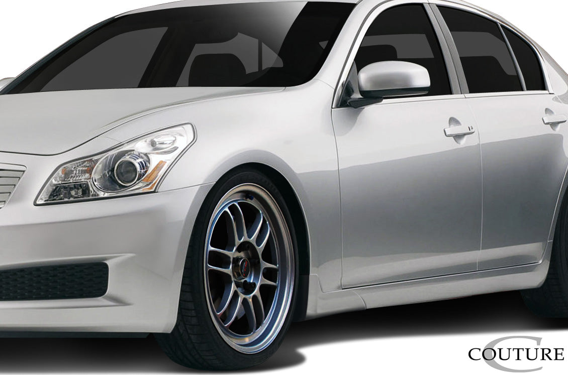 2007-2009 Infiniti G Sedan Couture Polyurethane Vortex Side Add Ons Spat Extensions - 2 Piece (S)