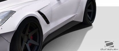 2014-2019 Chevrolet Corvette C7 Duraflex Gran Veloce Wide Body Side Skirts- 2 Piece