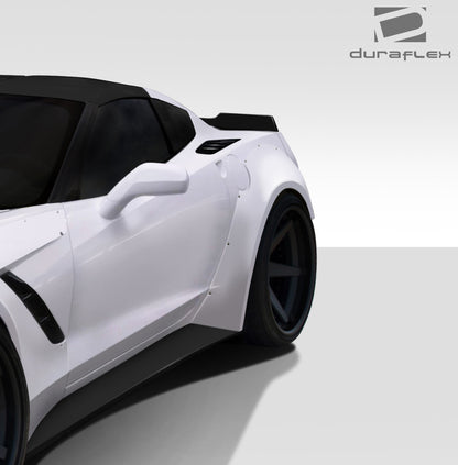 2014-2019 Chevrolet Corvette C7 Duraflex Gran Veloce Wide Body Rear Fender Flares- 2 Piece