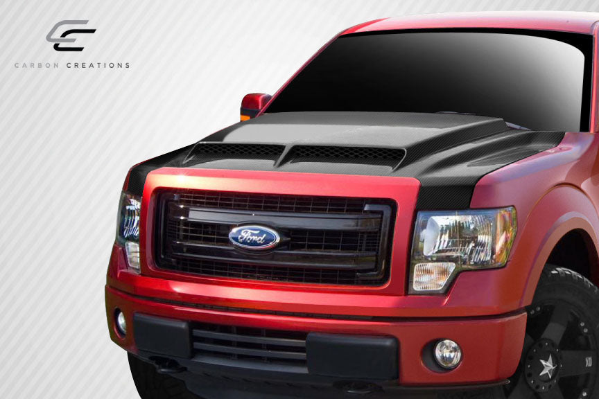 2009-2014 Ford F-150 Carbon Creations GT500 Hood - 1 Piece