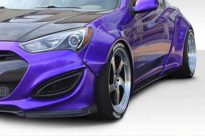 2010-2016 Hyundai Genesis Coupe 2DR Duraflex Circuit 75 MM Front Fender Flares - 2-piece