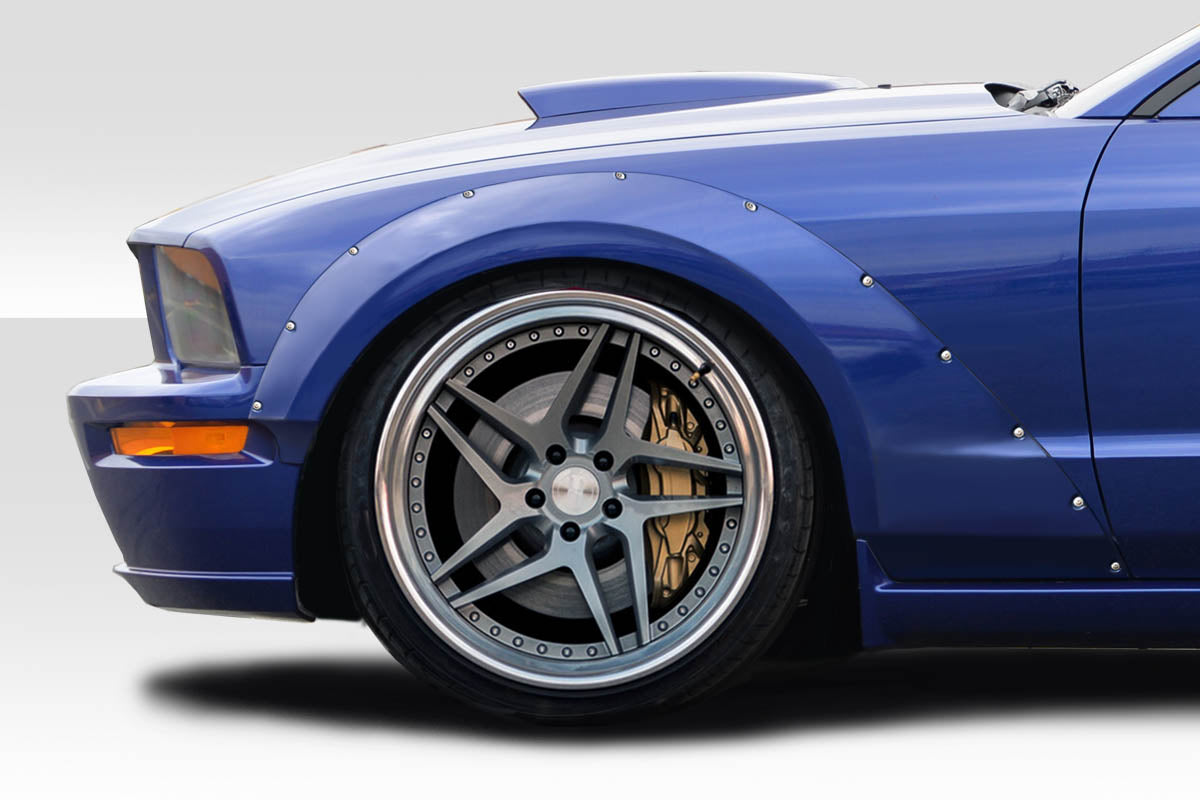 2005-2009 Ford Mustang Duraflex Circuit Wide Body 75MM Front Fender Flares - 2 Piece