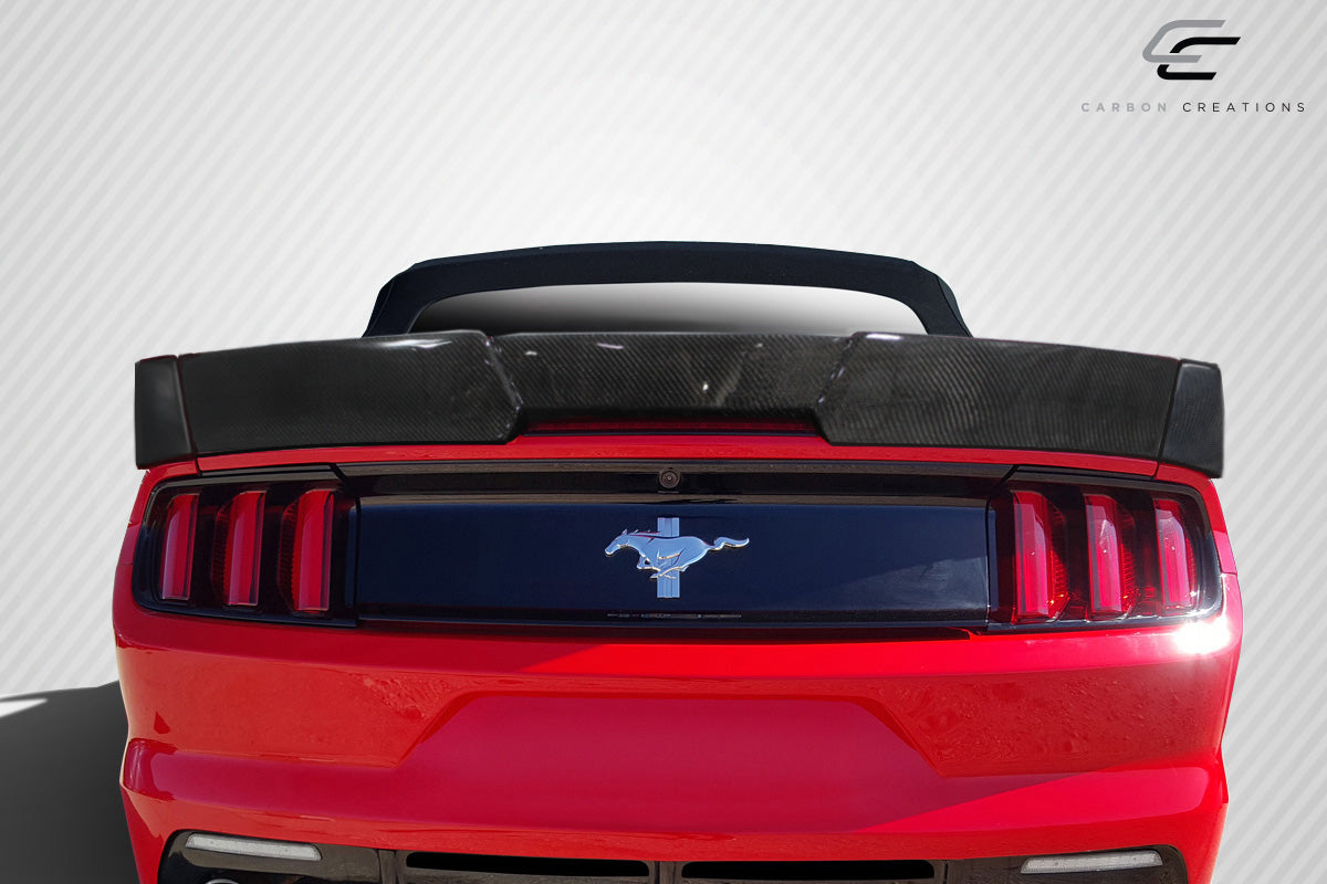 2015-2023 Ford Mustang Convertible Carbon Creations Grid Rear Wing Spoiler - 3 Piece