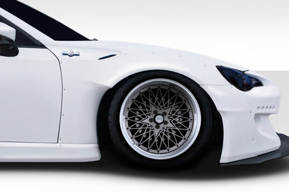 2013-2020 Scion FR-S Toyota 86 Subaru BRZ Duraflex GT500 V2 Front Fender Flares (+45mm) - 4 Piece