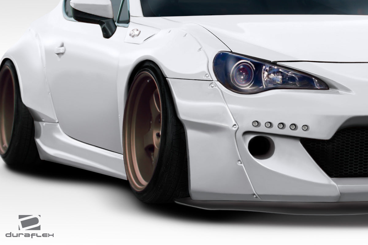 2013-2020 Scion FR-S Toyota 86 Subaru BRZ Duraflex GT500 V2 Front Fender Flares (+45mm) - 4 Piece