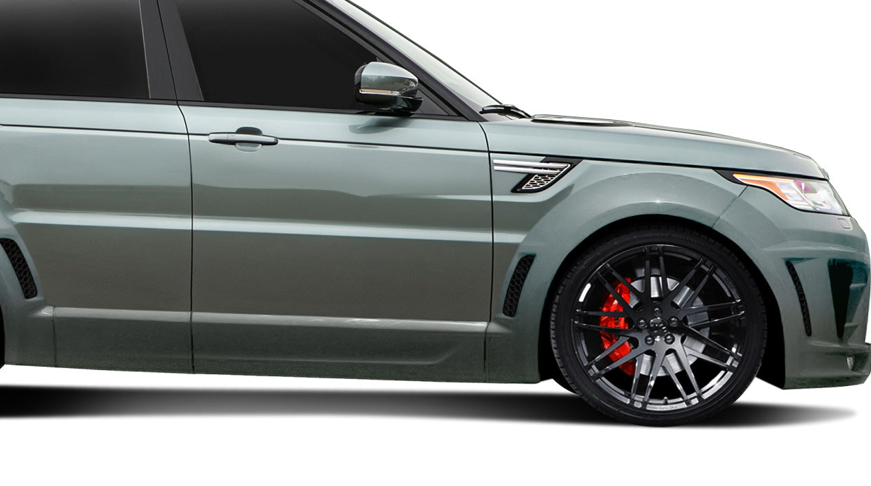 2014-2022 Land Rover Range Rover Sport Urethane AF-2 Wide Body Front Door Caps ( PUR-RIM ) - 2 Piece