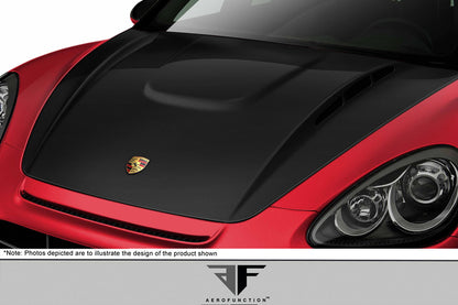 2011-2014 Porsche Cayenne Carbon AF-3 Hood ( CFP ) - 1 Piece