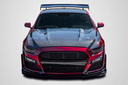 2015-2017 Ford Mustang Carbon Creations GT350 Look Hood - 1 Piece