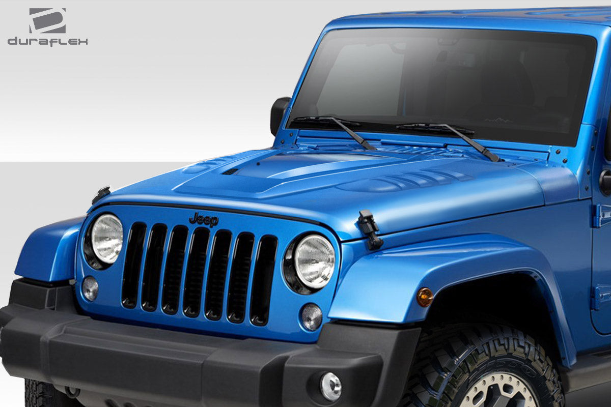 2007-2018 Jeep Wrangler Duraflex ABR Hood - 1 Piece