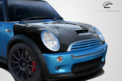 2002-2006 Mini Cooper / Cooper S R50 R53 2005-2008 Cooper convertible R52 Carbon Creations DriTech Racer Hood - 1 Piece