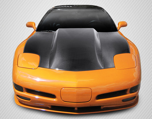 1997-2004 Chevrolet Corvette C5 Carbon Creations DriTech Cowl Hood - 1 Piece