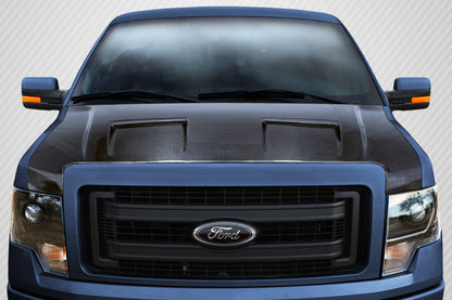 2009-2014 Ford F-150 Carbon Creations DriTech Ram Air Hood - 1 Piece