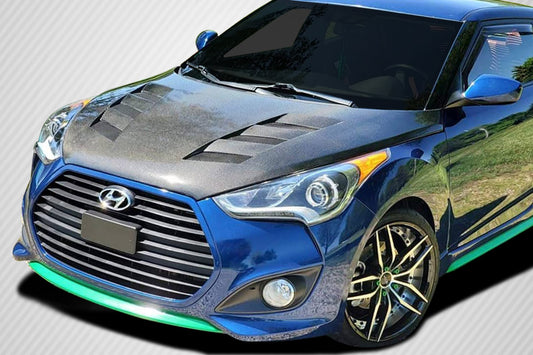 2012-2017 Hyundai Veloster Hyundai Veloster Carbon Creations DriTech AM-S Hood - 1 Piece