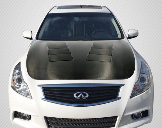 2007-2013 Infiniti G Sedan G25 G35 G37 / 2015 Q40 Carbon Creations DriTech TS-1 Hood - 1 Piece