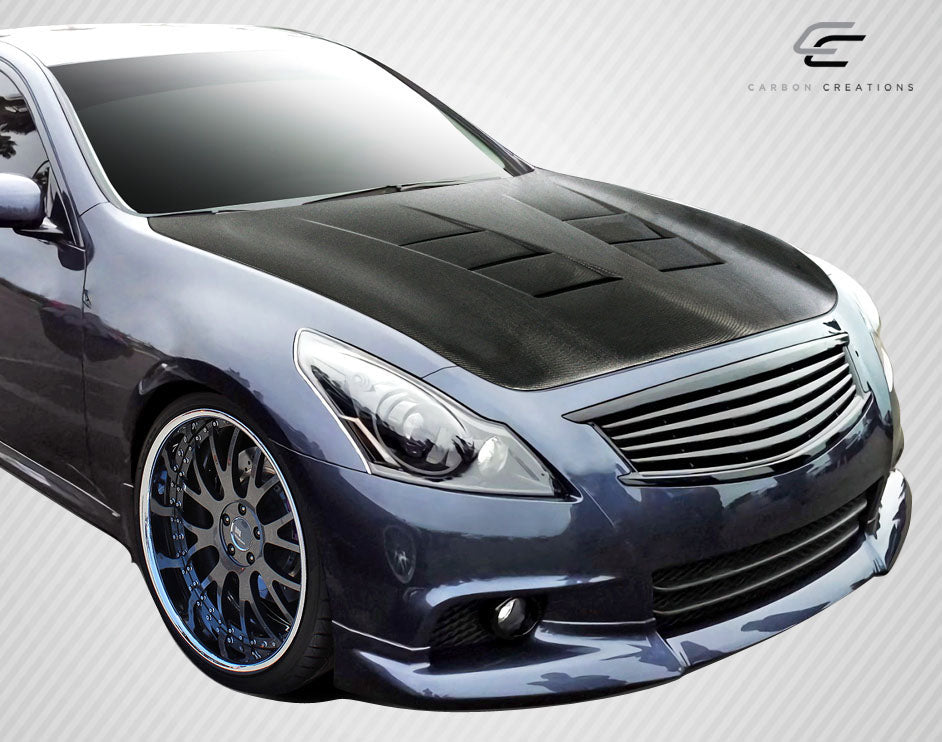 2007-2013 Infiniti G Sedan G25 G35 G37 / 2015 Q40 Carbon Creations DriTech TS-1 Hood - 1 Piece