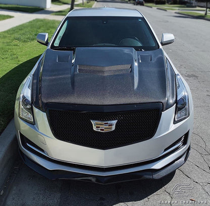 2012-2019 Cadillac ATS Carbon Creations DriTech AC-1 Hood - 1 Piece