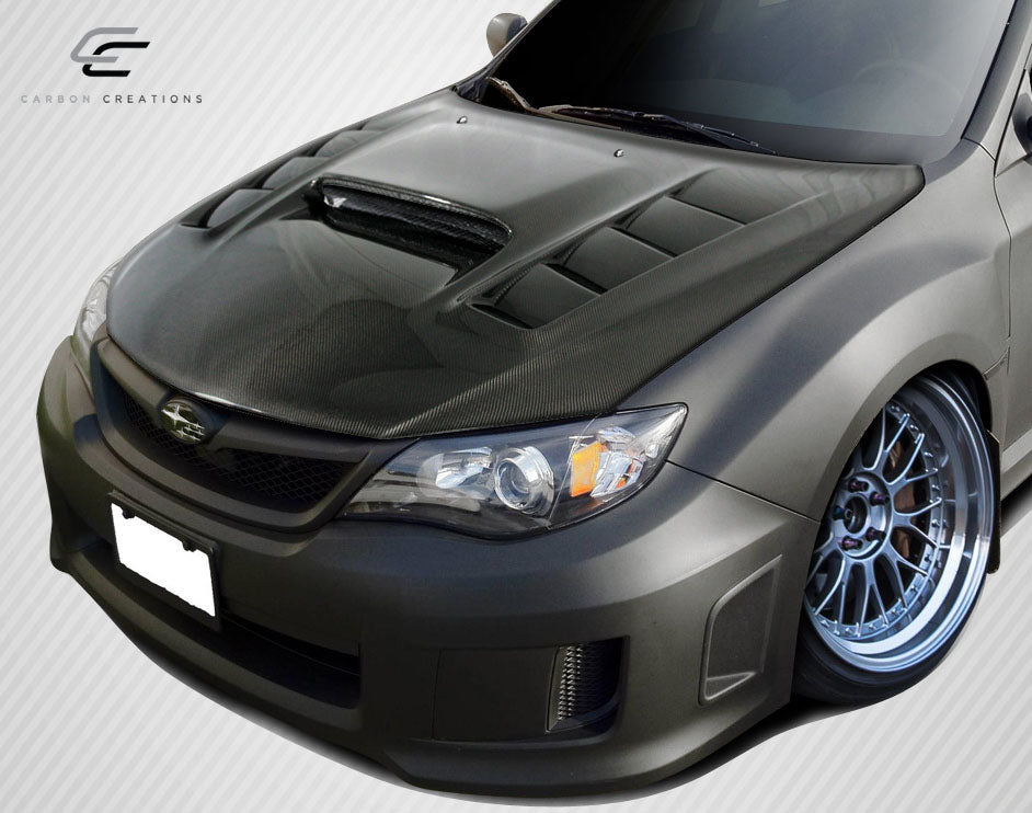 2008-2011 Subaru Impreza 2008-2014 WRX STI Carbon Creations DriTech VR-S Hood - 1 Piece