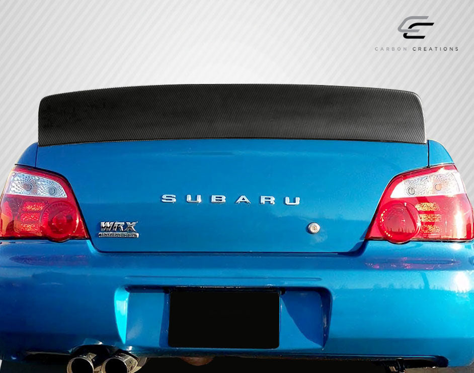 2002-2007 Subaru Impreza / WRX 4DR Carbon Creations Downforce Rear Wing Spoiler - 1 Piece