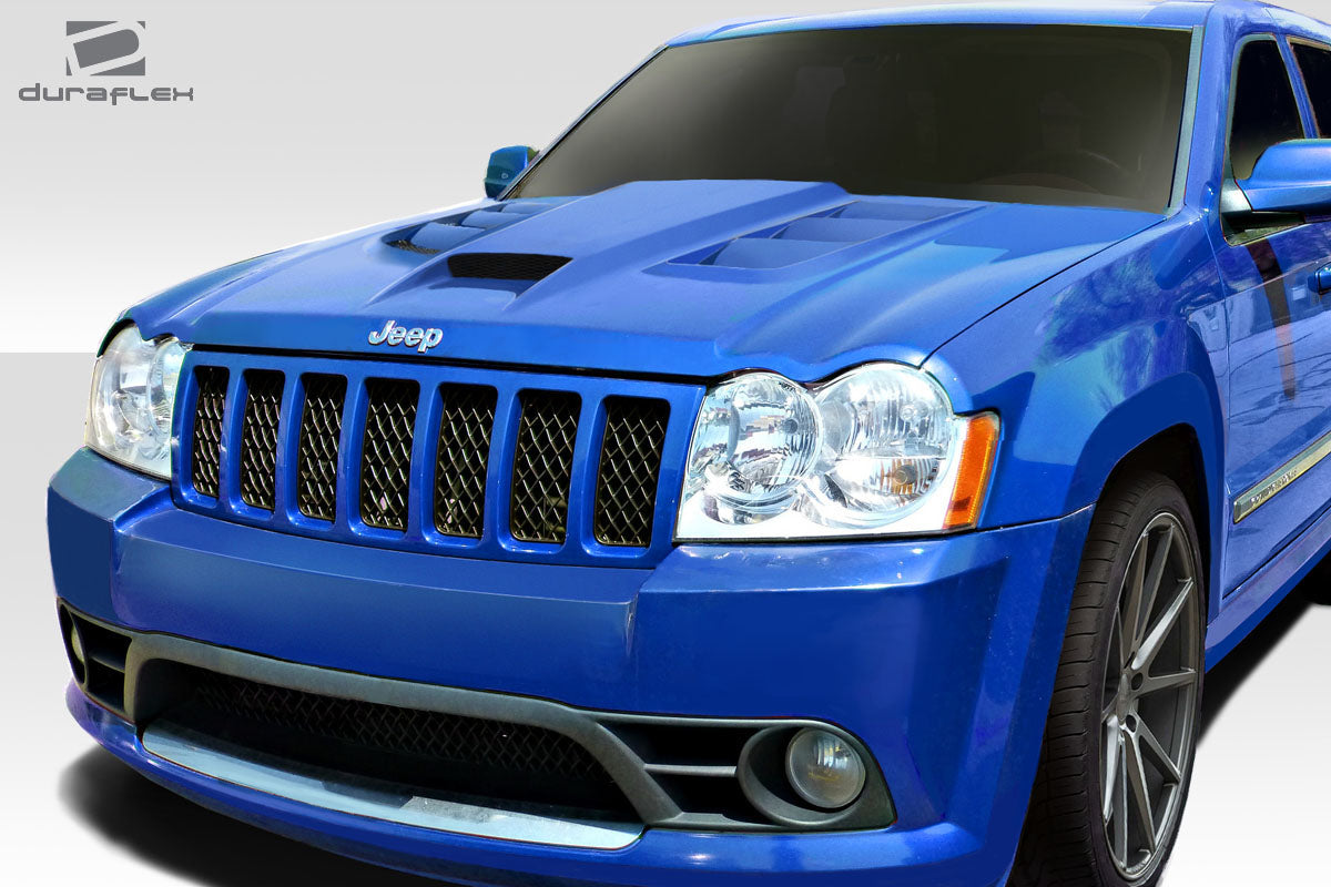 2005-2010 Jeep Grand Cherokee Duraflex Viper Look Hood - 1 Piece