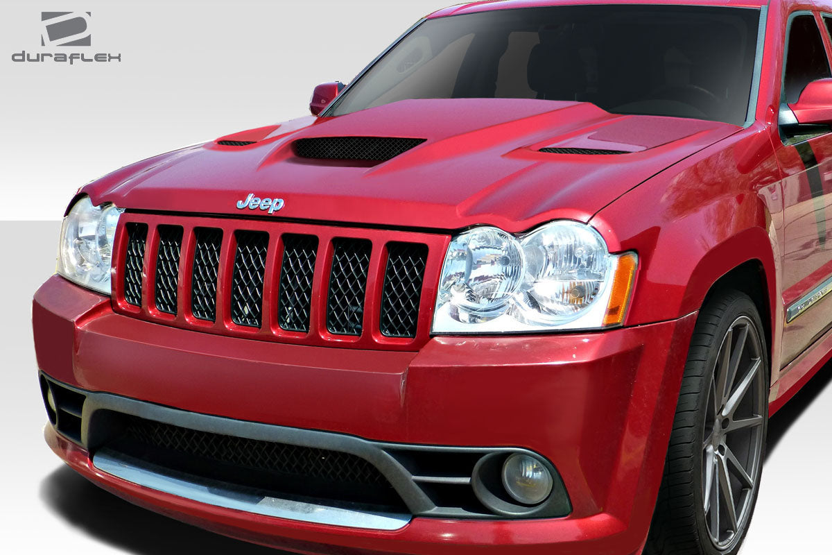 2005-2010 Jeep Grand Cherokee Duraflex Hellcat Look Hood - 1 Piece