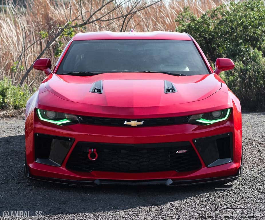 2016-2018 Chevrolet Camaro V8 Duraflex Grid Front Bumper Air Duct Extensions Add Ons Spat Extensions - 2 Piece