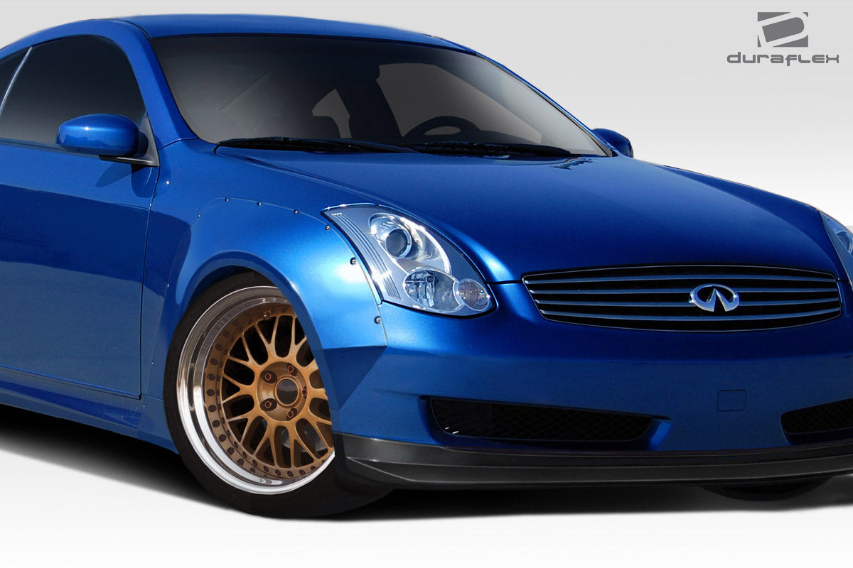 2003-2007 Infiniti G Coupe G35 Duraflex Circuit 75mm Front Fender Flares ( Fender caps not included ) - 2 Piece