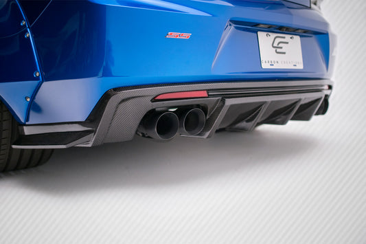 2016-2018 Chevrolet Camaro Carbon Creations Grid Rear Diffuser - 1 Piece