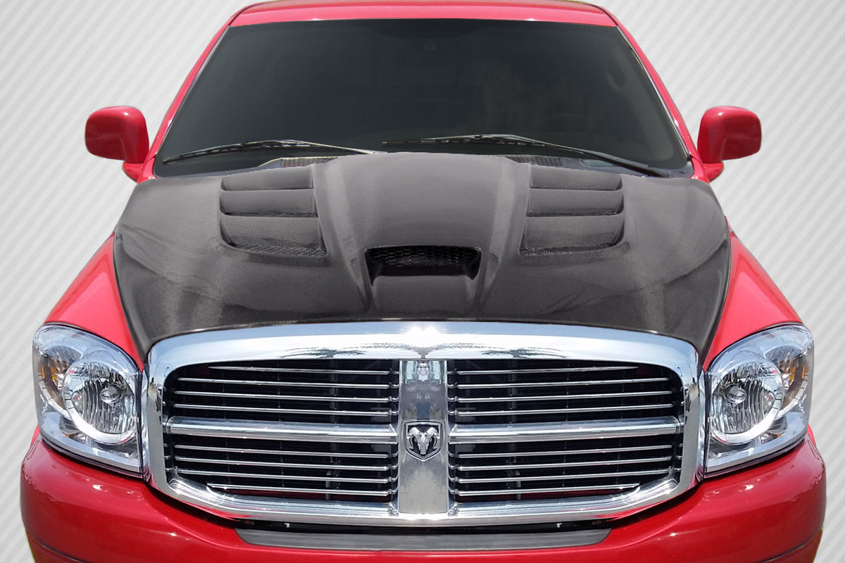 2002-2008 Dodge Ram Carbon Creations DriTech Viper Look Hood - 1 Piece