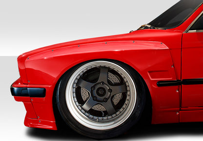 1984-1991 BMW 3 Series E30 Duraflex TKO Wide Body Front Fender Flares 50mm - 4 Piece