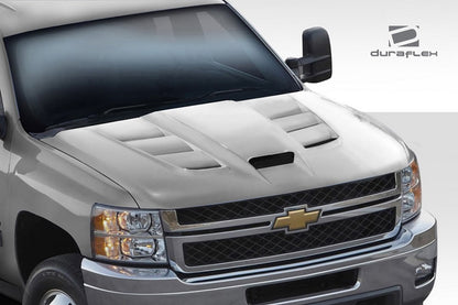 2007-2013 Chevrolet Silverado Duraflex Viper Look Hood - 1 Piece