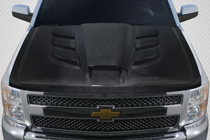 2007-2013 Chevrolet Silverado Carbon Creations Viper Look Hood - 1 Piece