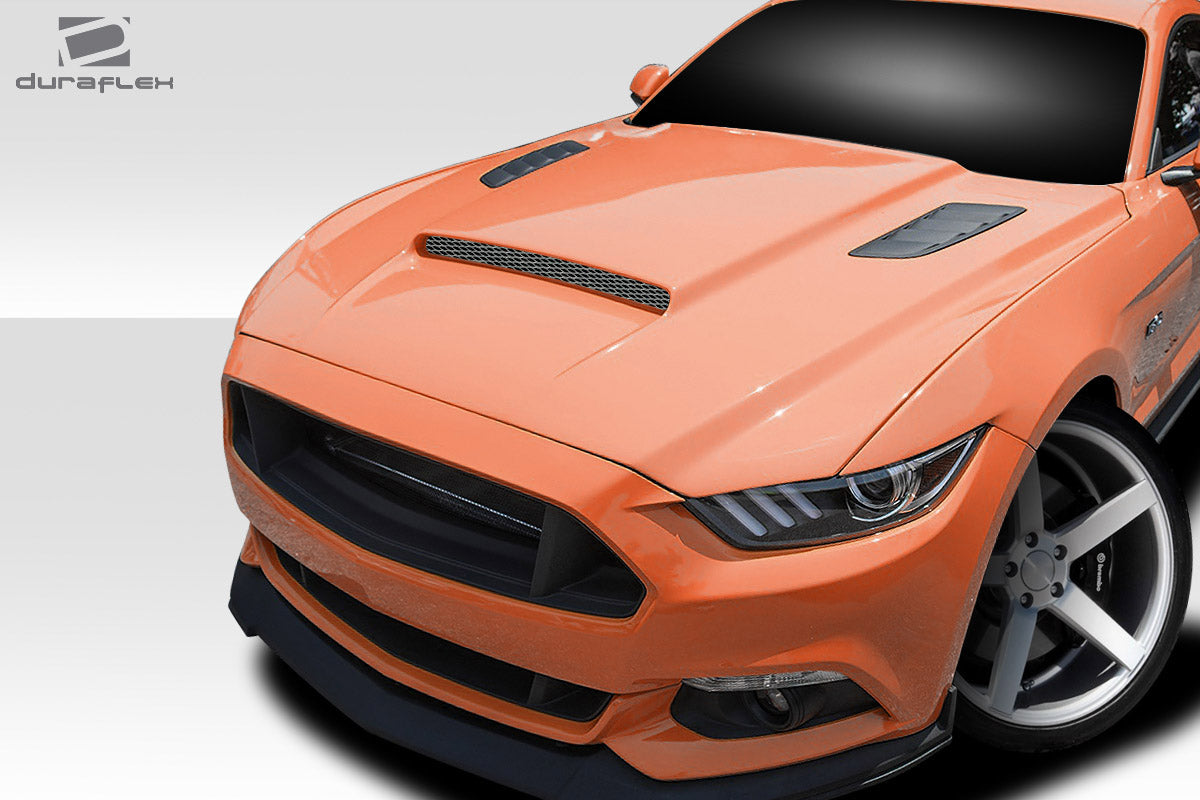 2015-2017 Ford Mustang Duraflex CVX V2 Hood - 1 Piece