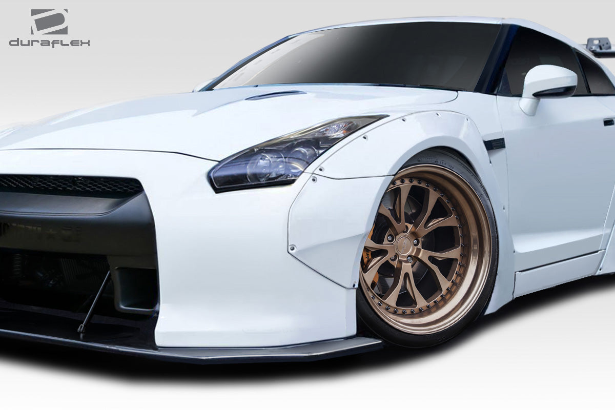 2009-2021 Nissan GT-R R35 Duraflex LBW Front Fender Flares - 4 Piece