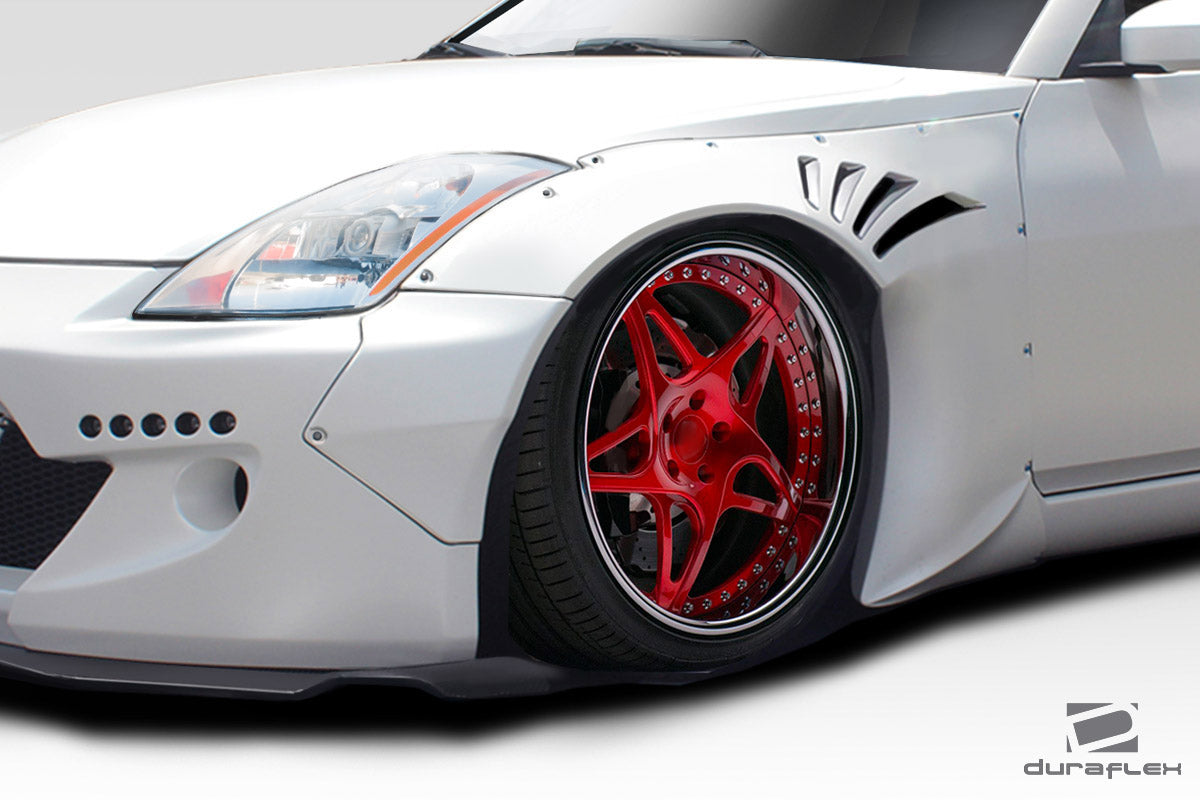 2003-2008 Nissan 350Z Z33 Duraflex RBS Front Fender Flares (+40mm) - 2 Piece