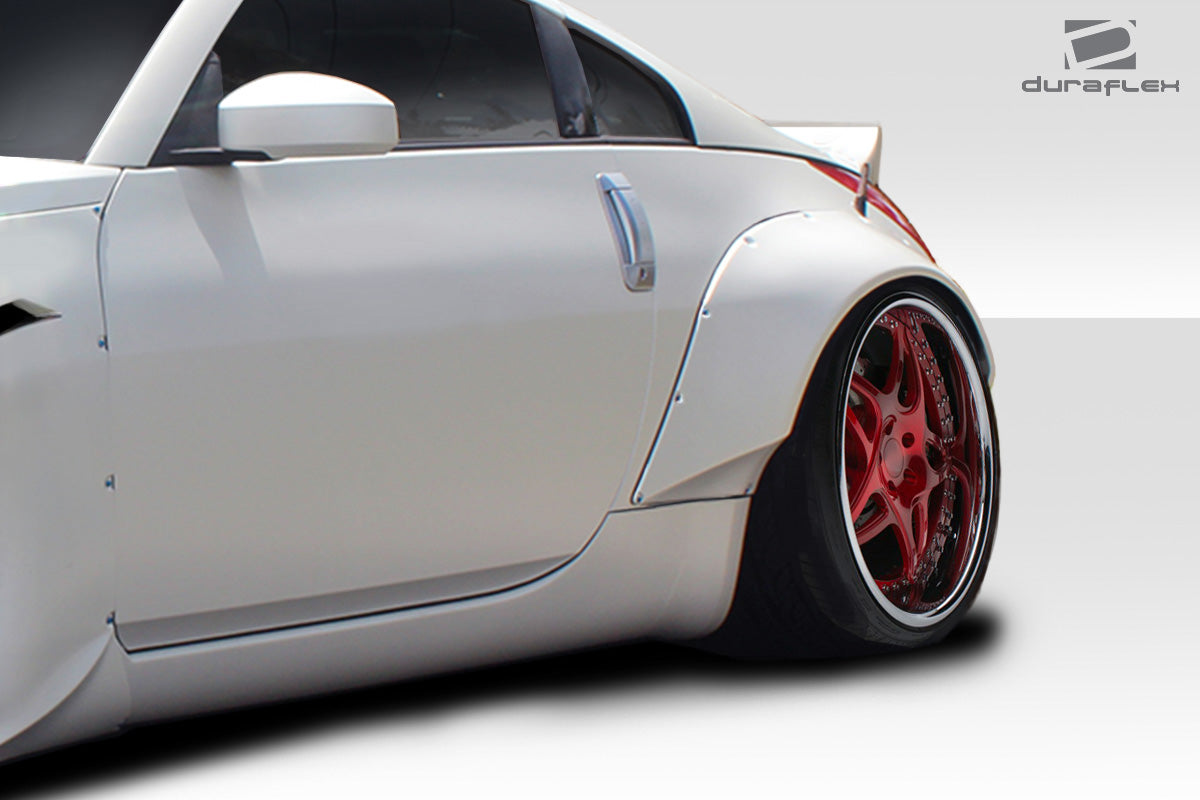 2003-2008 Nissan 350Z Z33 Duraflex RBS Rear Fender Flares (+80mm) - 2 Piece