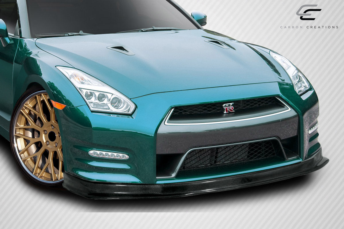 2012-2016 Nissan GT-R R35 Carbon Creations HK Front Lip Spoiler - 1 Piece