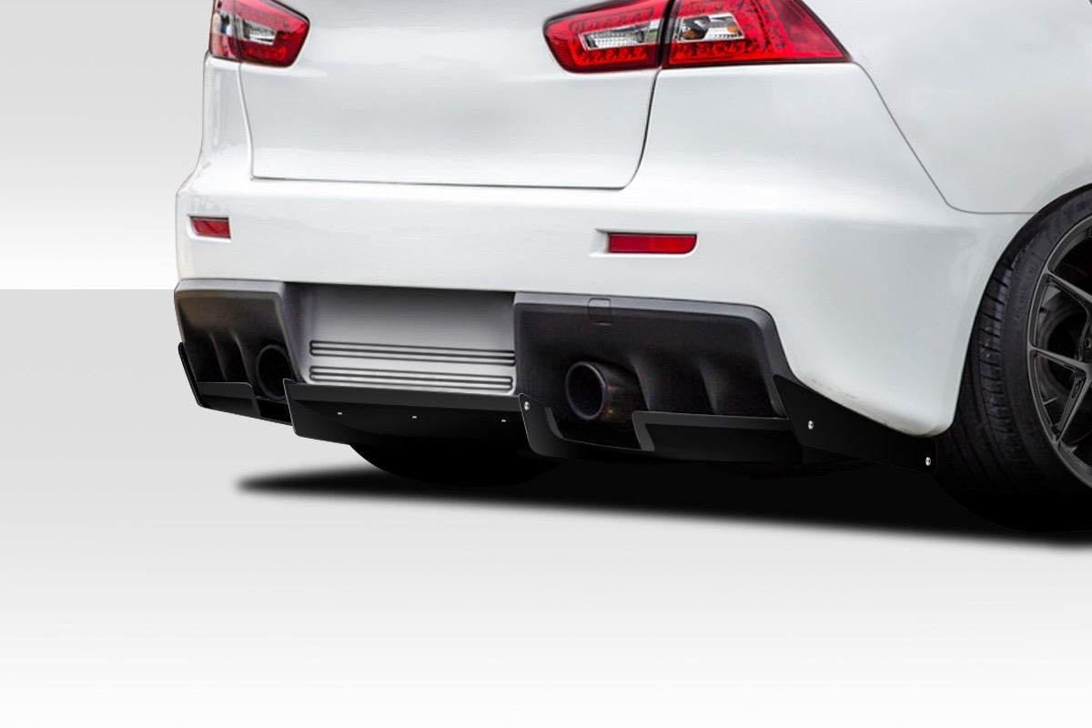 2008-2015 Mitsubishi Lancer Evolution 10 Duraflex VR-S Rear Diffuser - 1 Piece