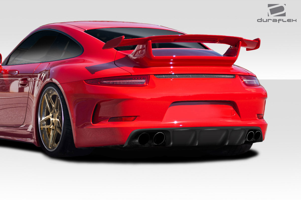 2012-2015 Porsche 911 Carrera 991 Eros GT3 Look Rear Bumper ( includes reflectors ) - 2 Piece