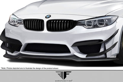 2014-2020 BMW 4 Series F32 AF-1 Wide Body Front Lip Spoiler ( GFK ) - 1 Piece ( Must be used with Couture M4 Look Front Bumper ) (S)