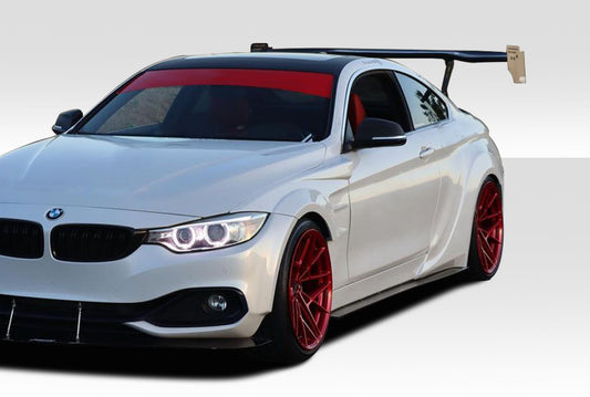 2014-2020 BMW 4 Series F32 AF-1 Wide Body Side Spliters ( GFK ) - 2 Piece ( Must be used with Couture M Sport Look Side Skirts ) (S)