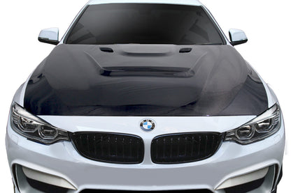 2012-2018 BMW 3 Series F30 / 2014-2020 4 Series F32 Carbon AF-1 Hood ( CFP ) - 1 Piece (S)