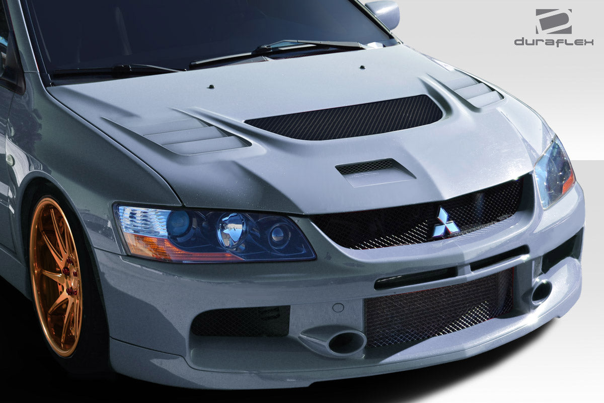 2003-2006 Mitsubishi Lancer Evolution 8 9 Duraflex C-1 Hood - 1 Piece