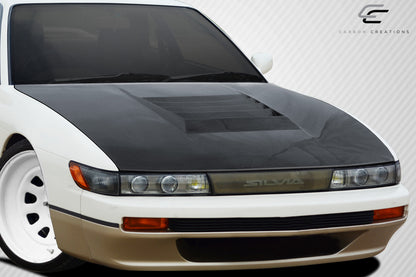 1989-1994 Nissan Silvia S13 Carbon Creations D-1 Hood - 1 Piece