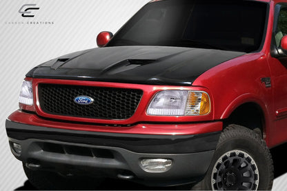 1997-2003 Ford F-150 / F-250 / 1997-2002 Ford Expedition Carbon Creations CVX Version 3 Hood - 1 Piece